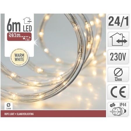 Warm white Christmas led lighttube 6 meters