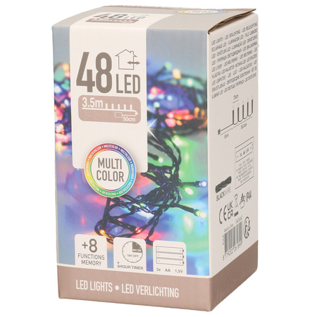 Christmas lights on batteries colored 48 LED - 3,5 meters