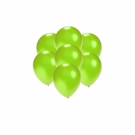 Small green metallic balloons 200 pieces