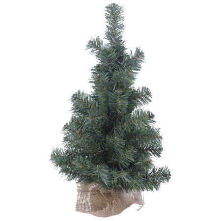 Artificial christmas tree 45 cm including 20 multi-color lights