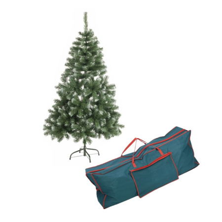 Abies christmas tree with white tips with storage bag