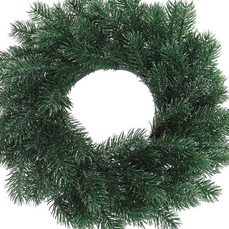 Artificial Christmas wreath blue/green 35 cm