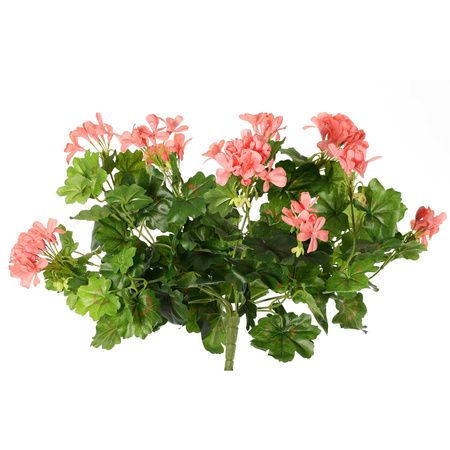 Artificial Austrian geranium flowers - light pink - 40 cm