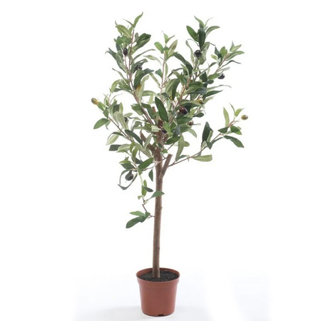 Artificial plant green olive tree 65 cm in concrete pot