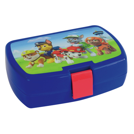 Paw Patrol lunch box set for children - 3 pieces - blauw - plastic - incl. gym bag/school bag