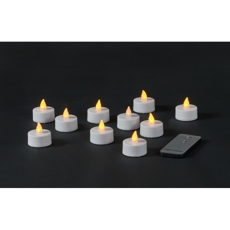 LED tealights 10 pieces with remote