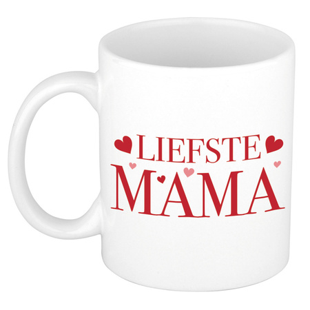 Liefste mama gift mug / cup white 