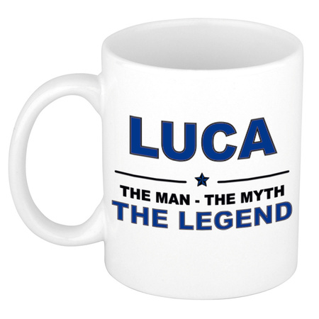 Luca The man, The myth the legend name mug 300 ml