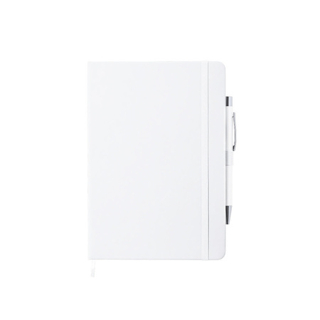 Luxury notebook white elastic A5 hard cover