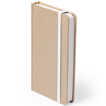 Luxury notebook white elastic A5