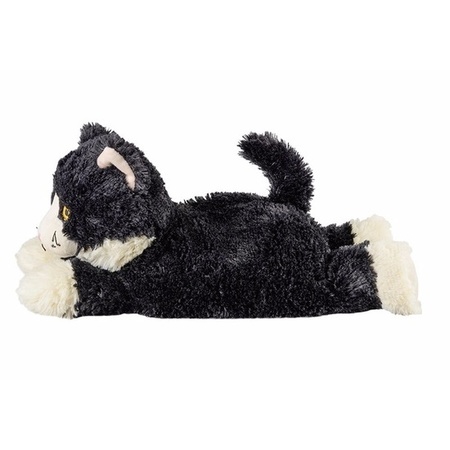 Microwave heatpack black cat cuddle toy 38 cm
