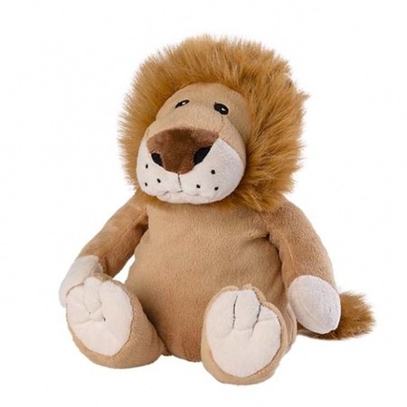 Microwave heatpack brown lion cuddle toy 30 cm