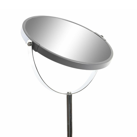 Make-up spiegel op standaard rvs/zilver H34 en D18 cm