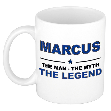 Marcus The man, The myth the legend cadeau koffie mok / thee beker 300 ml