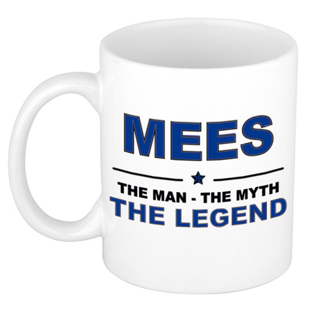 Mees The man, The myth the legend cadeau koffie mok / thee beker 300 ml