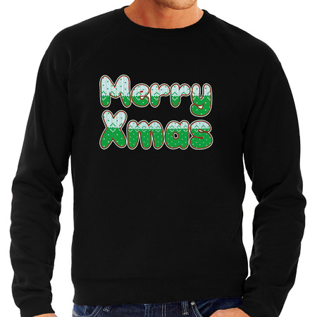 Christmas sweater Merry xmas black for men