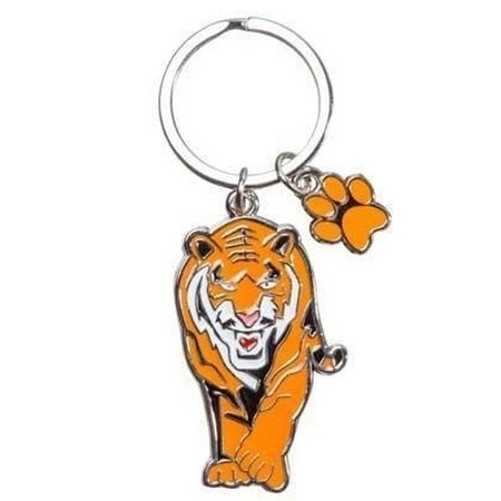 Metal tiger key ring 5 cm