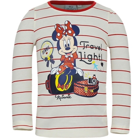 Minnie Mouse t-shirt wit/rood voor meisjes