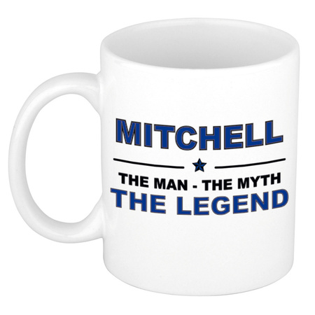 Mitchell The man, The myth the legend cadeau koffie mok / thee beker 300 ml