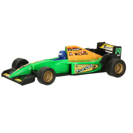 Model car Formula 1 green 10 cm