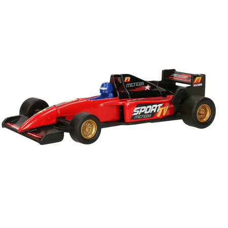 Raceauto speelgoed set van 2x stuks Formule 1 wagens 10 cm
