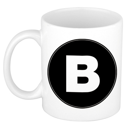 Letter B coffee mug / tea cup 300 ml