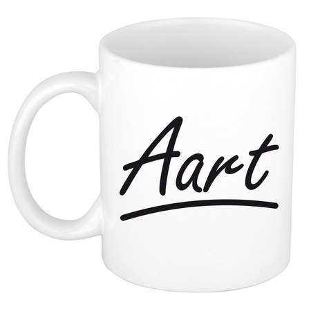 Name mug Aart with elegant letters 300 ml