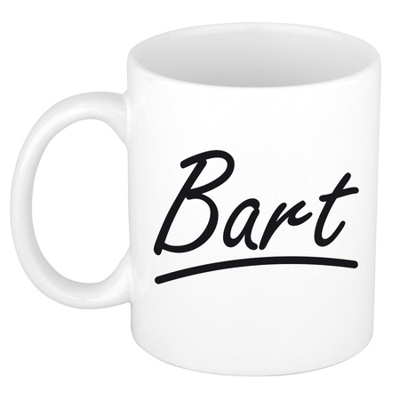 Name mug Bart with elegant letters 300 ml
