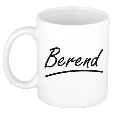 Name mug Berend with elegant letters 300 ml