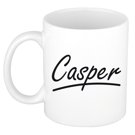 Name mug Casper with elegant letters 300 ml