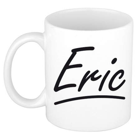 Name mug Eric with elegant letters 300 ml