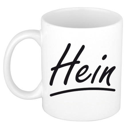 Name mug Hein with elegant letters 300 ml