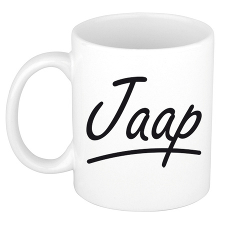 Name mug Jaap with elegant letters 300 ml