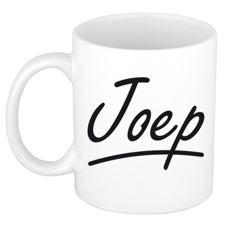 Name mug Joep with elegant letters 300 ml