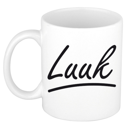 Name mug Luuk with elegant letters 300 ml