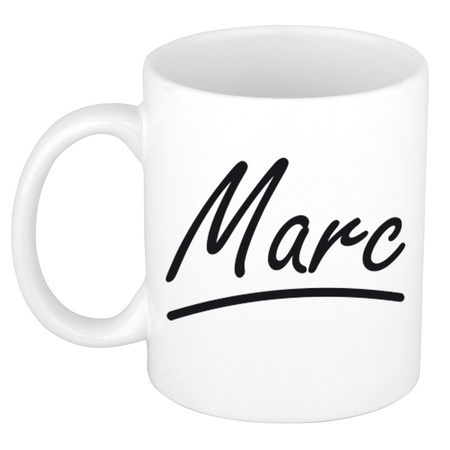 Name mug Marc with elegant letters 300 ml