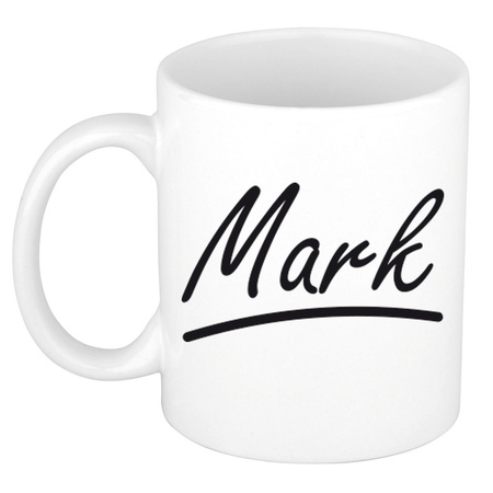 Name mug Mark with elegant letters 300 ml