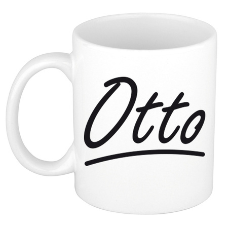 Name mug Otto with elegant letters 300 ml