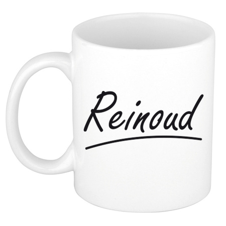 Name mug Reinoud with elegant letters 300 ml