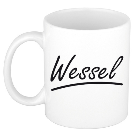 Name mug Wessel with elegant letters 300 ml