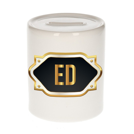 Name money box Ed with golden emblem