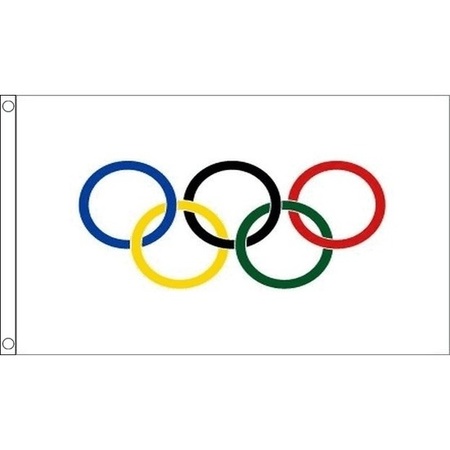 Olympische vlag 90 x 60 cm
