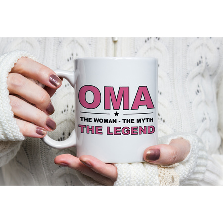 Oma the legend mug white 300 ml