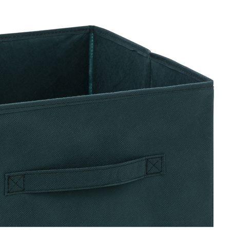 Storage basket - 29 liters - emerald green - 31 x 31 x 31 cm