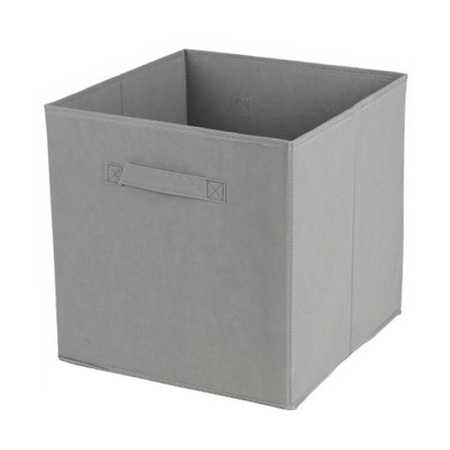 Storage basket Square Box - metal - grey - 67 x 68 cm - incl. 4 storage basket - grey