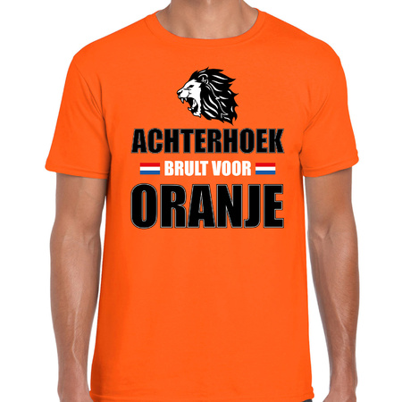 Oranje t-shirt de Achterhoek brult voor oranje heren - Holland / Nederland supporter shirt EK/ WK