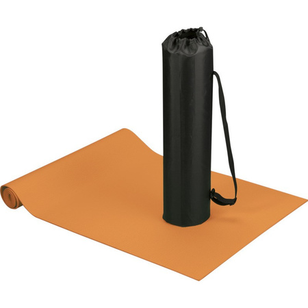 Orange yoga/fitness mat 60 x 170 cm