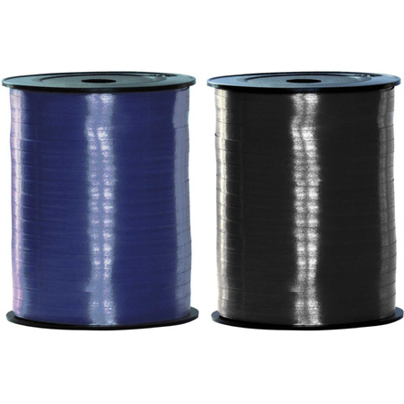 Black and blue ribbons 500 meter x 5 mm