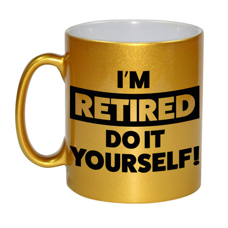 Retirement mug gold 330 ml