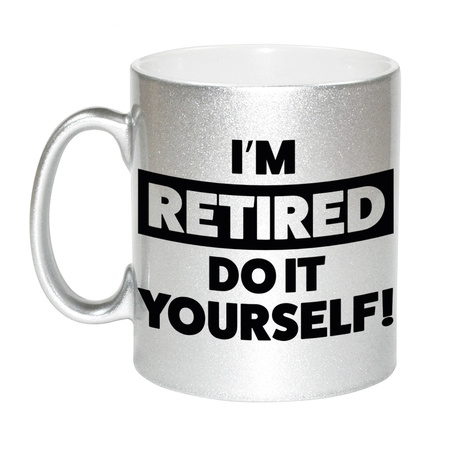 Retirement mug silver 330 ml